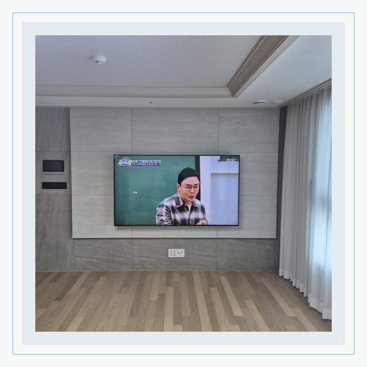 부천 광명 시흥 깔끔한 셋톱박스 선정리 관련 설치 참고 사진 3 · 불필요하게 늘어지는 케이블을 막는 동선과 고정 위치
